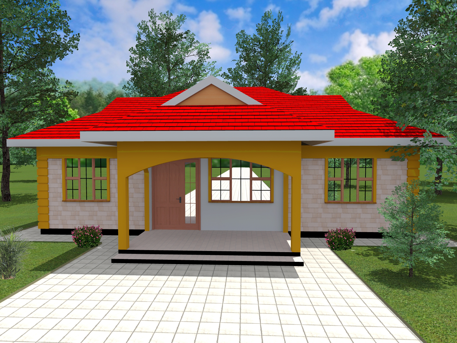 simple 3 bedroom Bungalow
