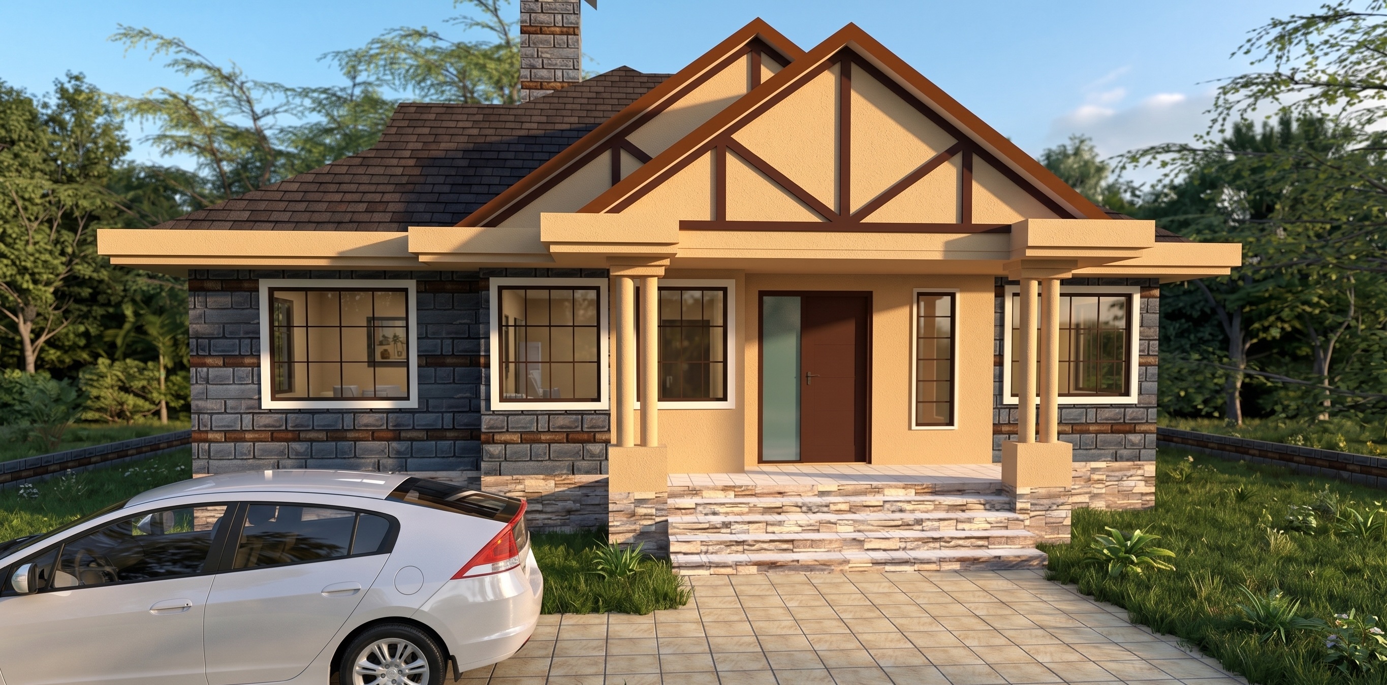 3 bedroom bungalow kenyan style design