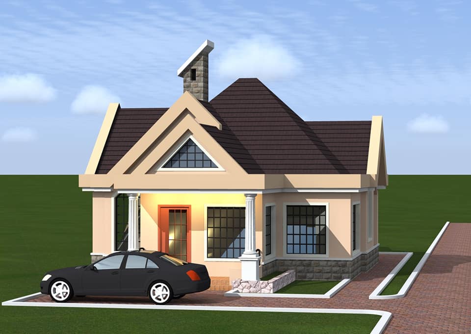 Modern 3 Bedroom Bungalow House design